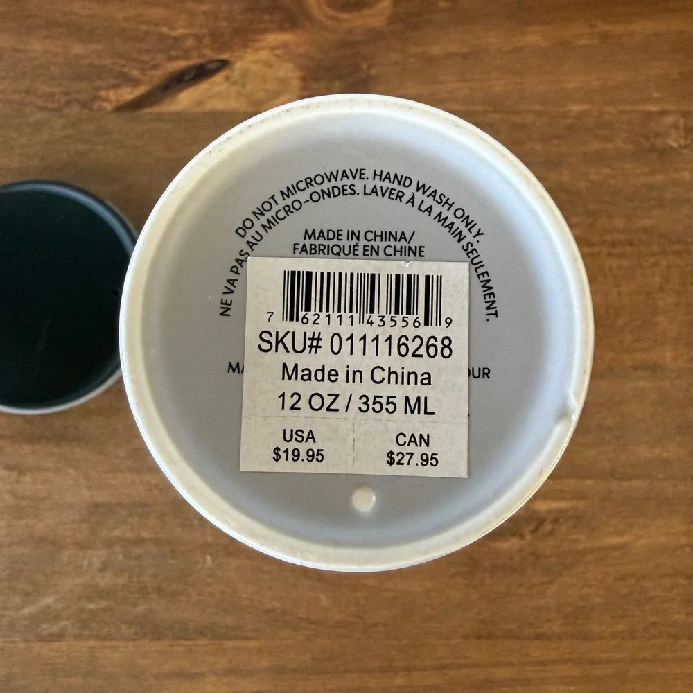 Starbucks Halloween 2020 Black Cat Moon Stars Ceramic Travel Tumbler 12 oz New